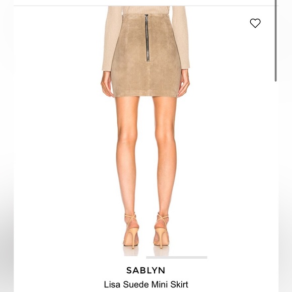 PRICE DROP Sablyn - Lisa Suede Mini Skirt. Never worn!!! - Picture 6 of 7